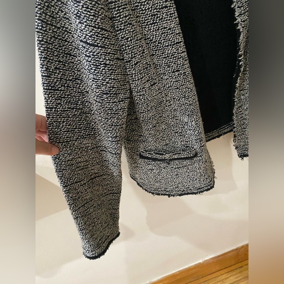 IRO Shavani Women's Black and White Tweed Jacket Blazer M 40 6 8 - Picture 6 of 11